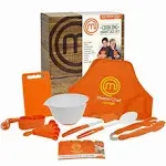 Cooking Essentials Set - 9 Pc. Kit Includes Recipes, Apron, Cutting Board, Mixing Bowl, Measure Cups, Spoons, Homemade Holiday Gifts