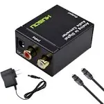 Hdiwousp RCA to Digital Optical Audio Converter Adapter