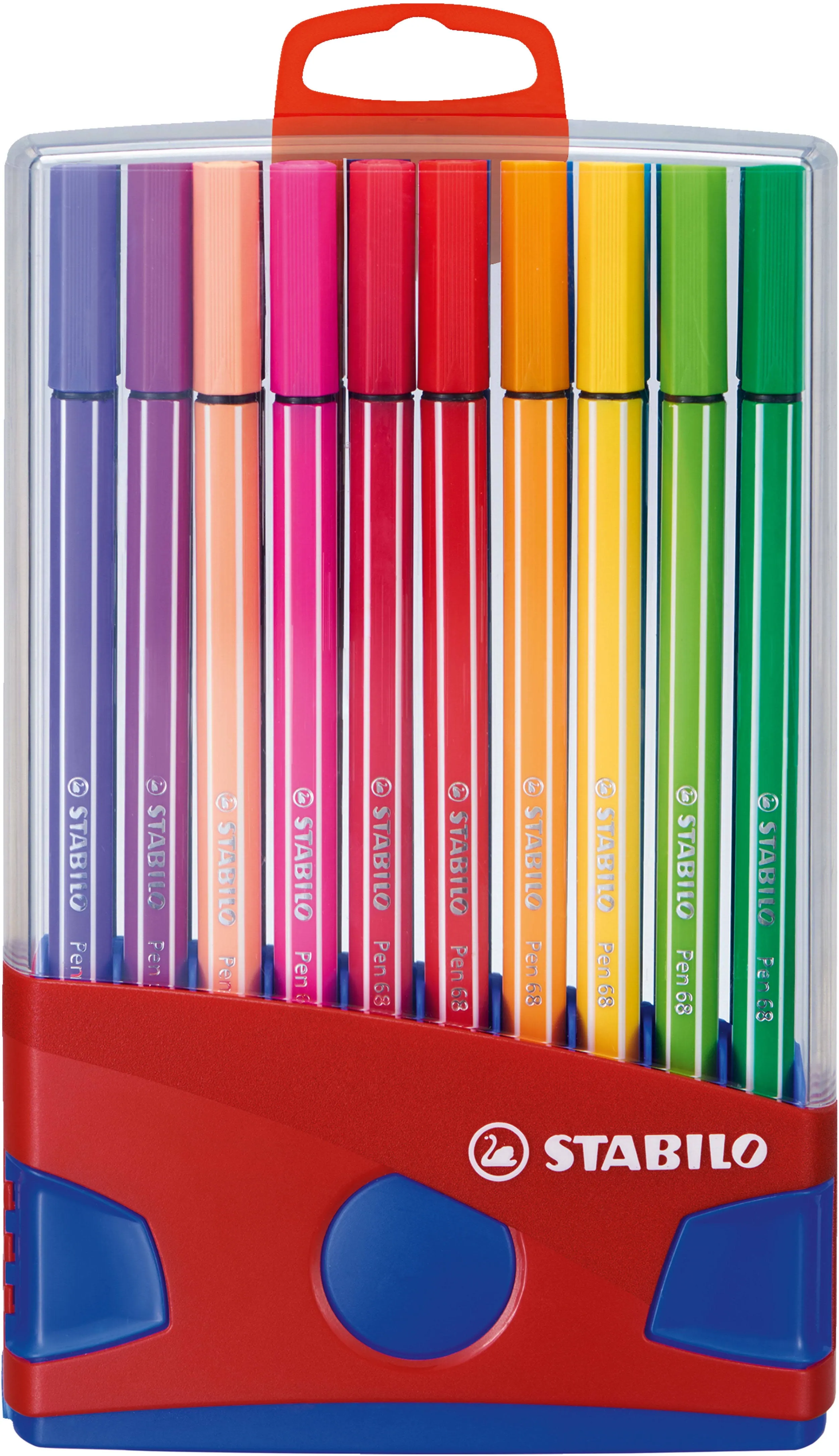 STABILO Premium Felt Tip Pen Pen 68 - ColorParade - Assorted Colors - Hanging Version, 1 Count (Pack of 1), 20pcs