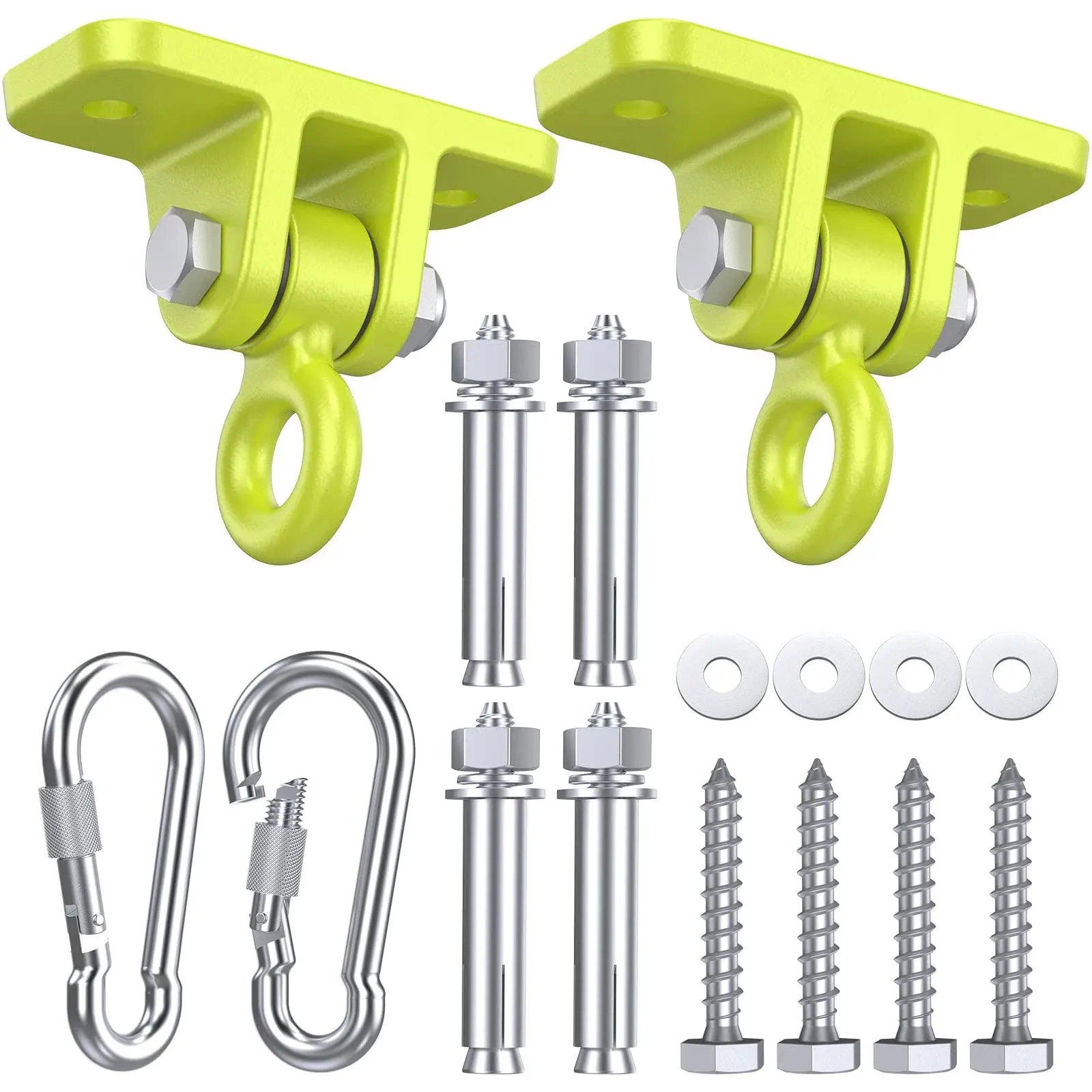 Swing Hangers for Wooden Sets Pack of 2 Heavy Duty Swingset Hardware with Lockin