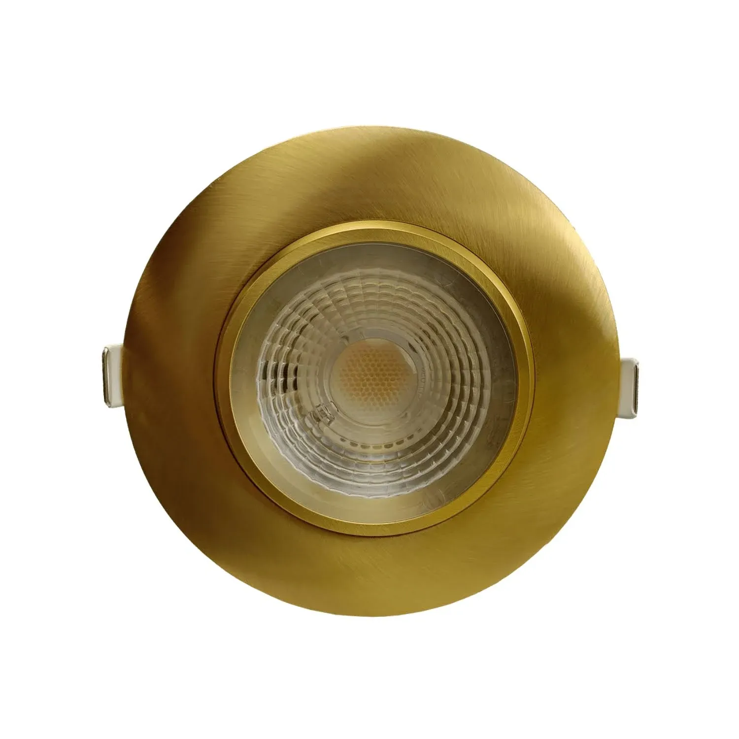 Perlglow P-5867 4" Round Brushed Brass 14W 1200 Lumens 5CCT Gimbal Light