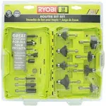 Ryobi Router Bit Set A25R151- 15 Piece - Carbide Edge - 1/4&#034; Shank