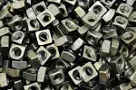 (100) Unplated 1/2-13 Square Nuts - Coarse Thread - Plain Steel