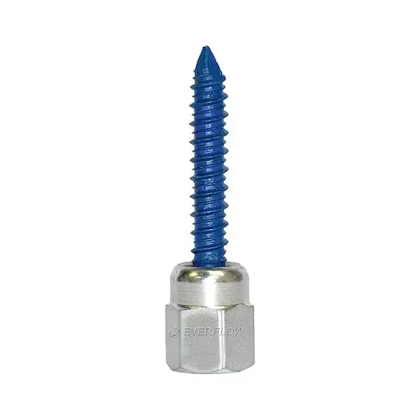 Sammys 8059957-25 Vertical Anchor Super 3/8 in. Threaded Rod Fitting, 5/16 x 1 3/4 in. Screw, Silver and Blue, 25 Piece