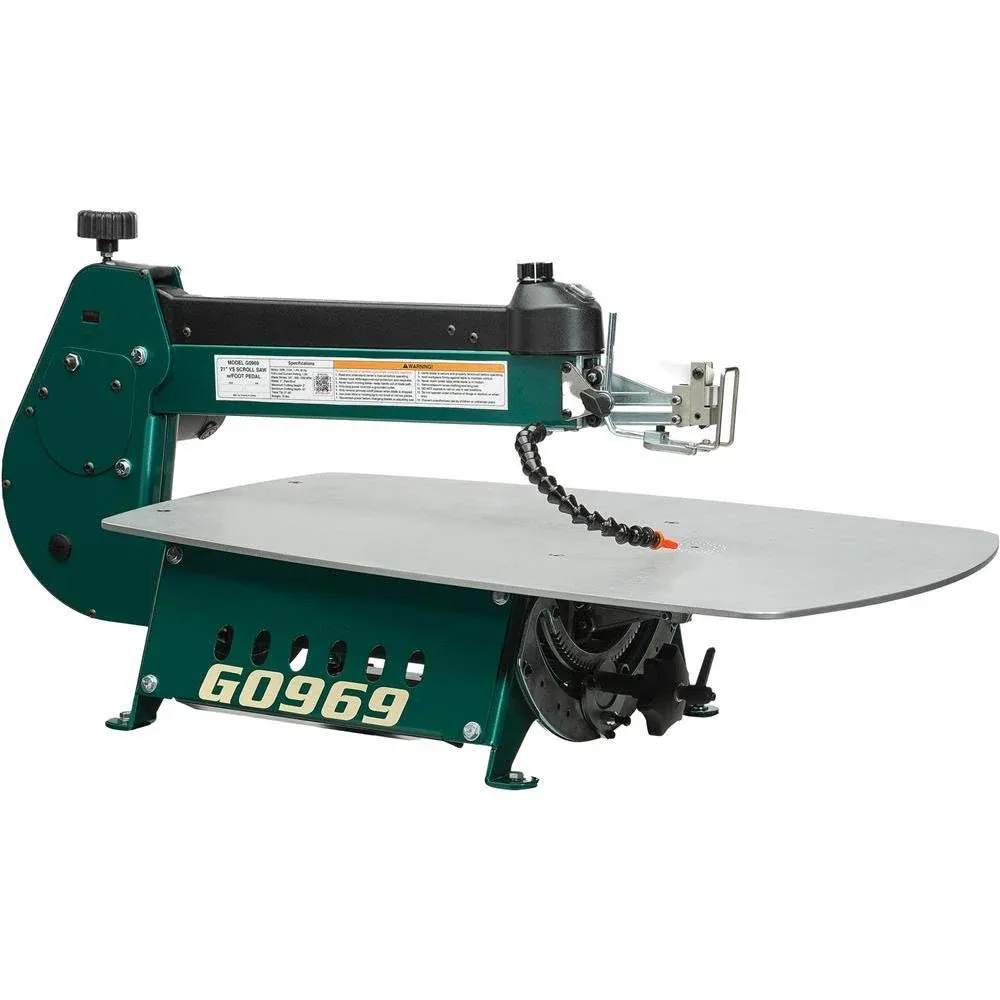 21" Variable-Speed Scroll Saw with Foot Pedal