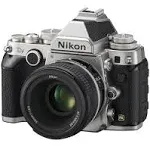 Used Nikon Df FX-Format Digital SLR Camera Body, 16.2MP, Classic SLR Design, Silver  V