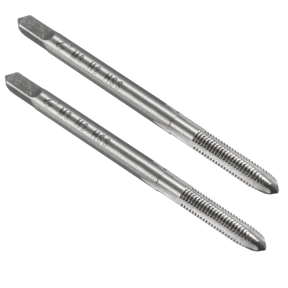 2pcs Metric Taps M3 x 0.5mm Pitch Thread Plug Tap HSS 3 Straight Flutes