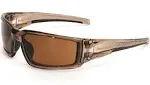 Honeywell Uvex S2969 Hypershock Safety Glasses - Smoke Brown Frame - Espresso Polarized Lens