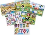 Melissa &amp; Doug Peg Puzzle Set - 6 Puzzles