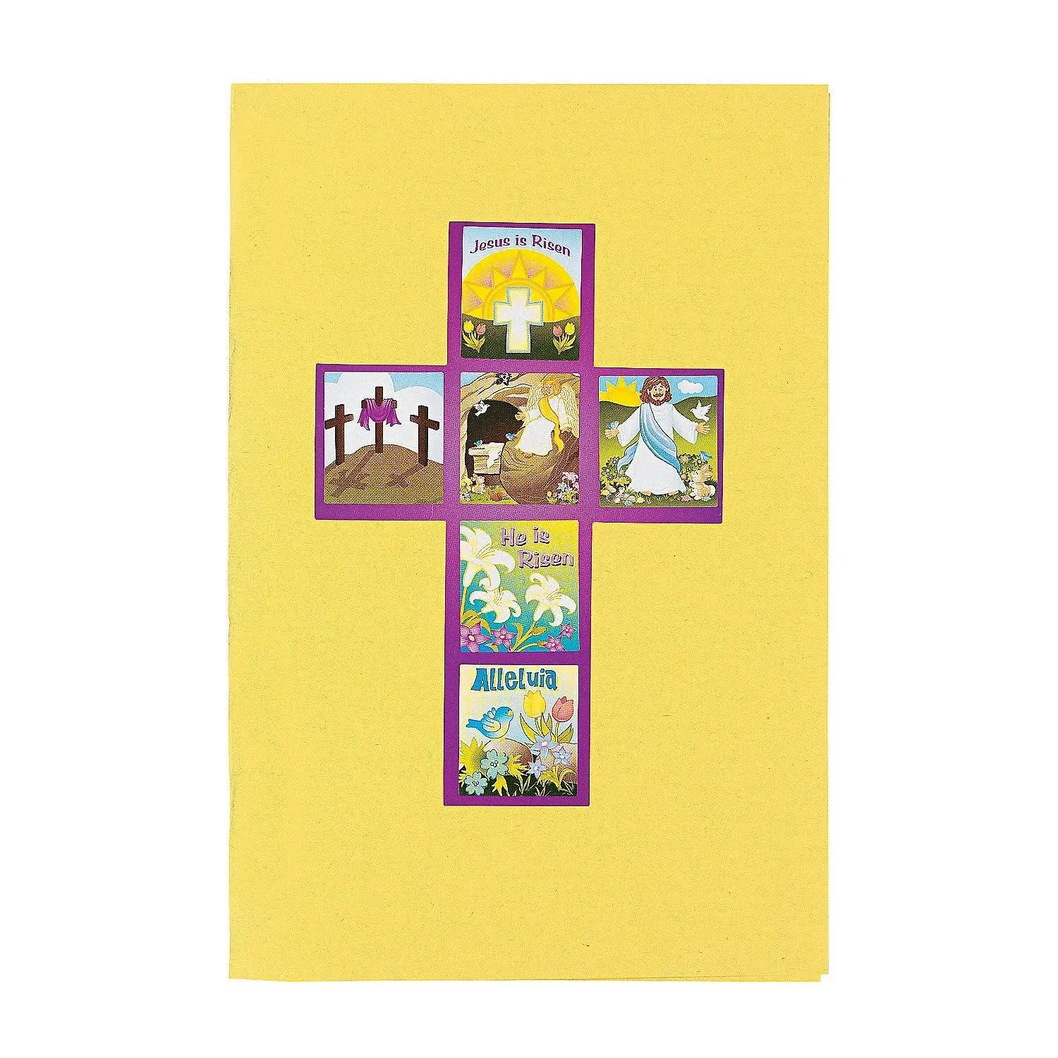 He Lives Cross Stickers, pack of 12 sheets