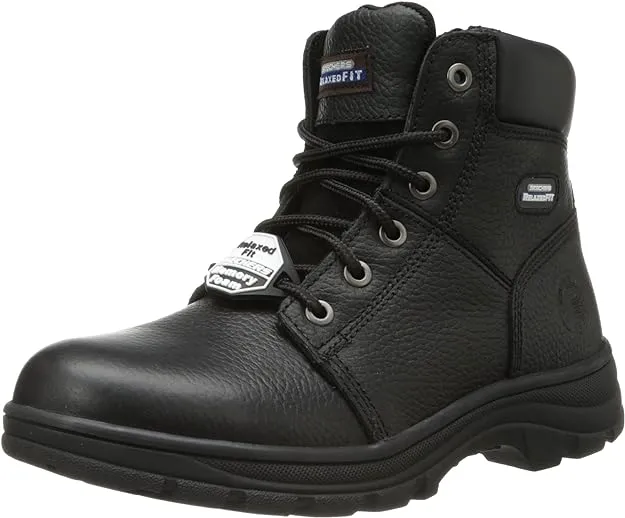 Skechers Men's Work Relaxed Fit Workshire Condor, Black