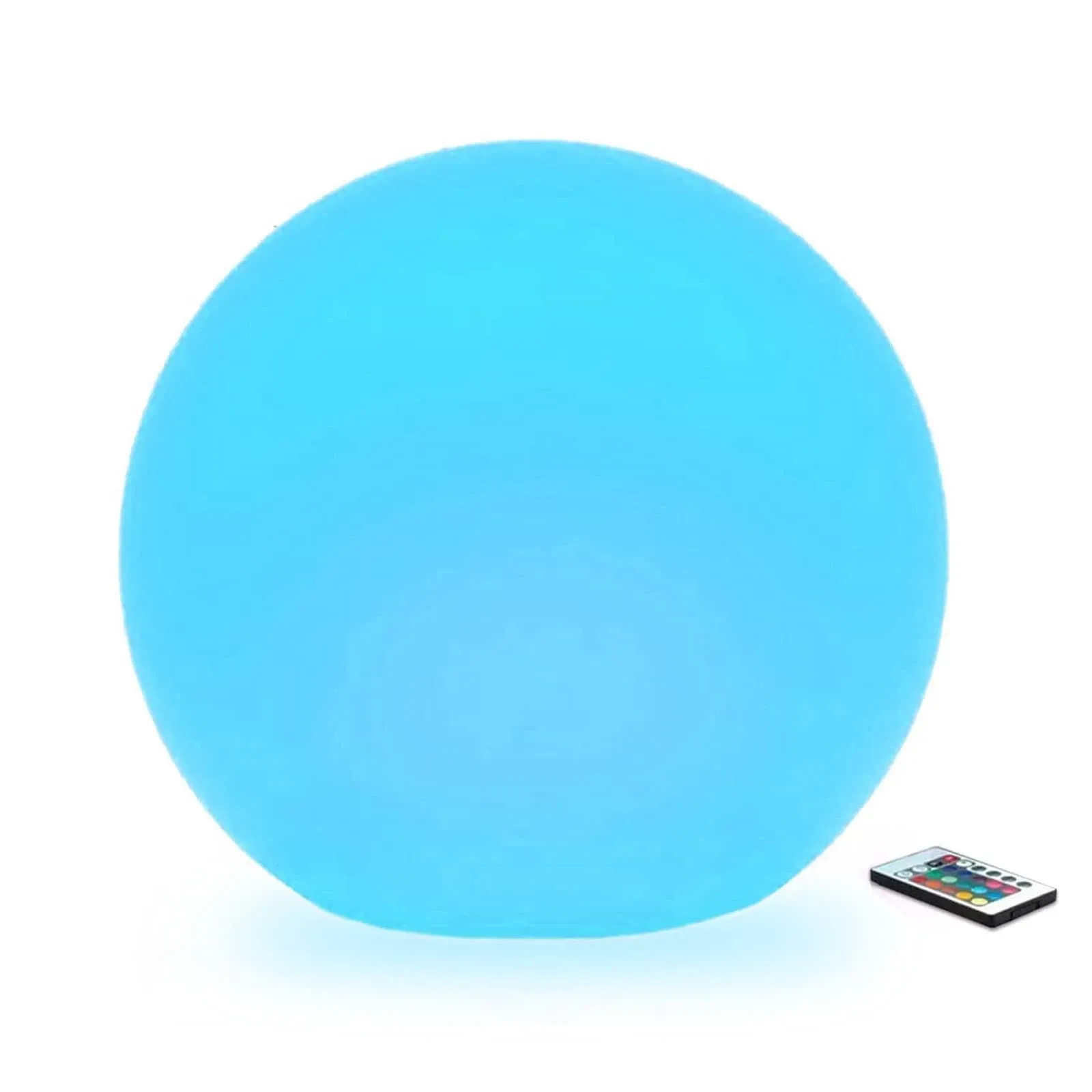 LED Glowing Ball Light, 10-Inch Cordless 16 Color Changing and 4 Light Modes Kids Night Light, Rechargeable and Dimmable Mood Lamp with Remote Control, Perfect for Home Yard Accent Decor