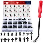 191 Pcs Bumper Retainer Clips Car Push Retainer Kit