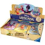 Ravensburger Disney Lorcana TCG: Into the Inklands Booster Pack Display | 24 Packs with 12 Trading Cards Each | Ideal for Collectors & Disney Fans | Suitable for Ages 8+