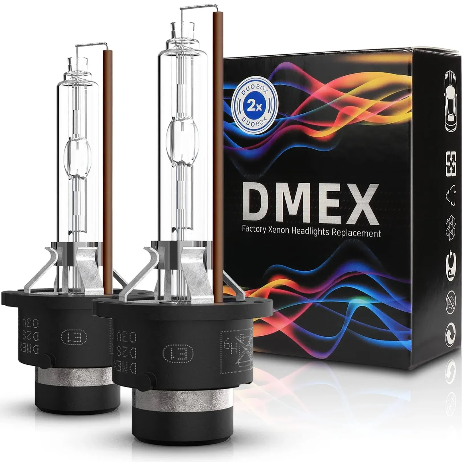 DMEX D2S - 35W - 4300K Warm White Xenon Headlight HID Bulbs 85122 Pack of 2