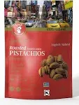 AZNUT Turkish Antep Roasted Salted Pistachios 1 LB, 100% Natural Premium Quality Class A, Non GMO Project Certified, Kosher Certified, Great Snacks, Resealable Bag 1 LB