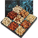 Nuts Gift Basket - Freshly Roasted And Natural Mixed Nut Gift Box - Gourmet H...