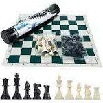 GETORIUM Tournament Chess Set Portable and Professional Set with Travel Portable