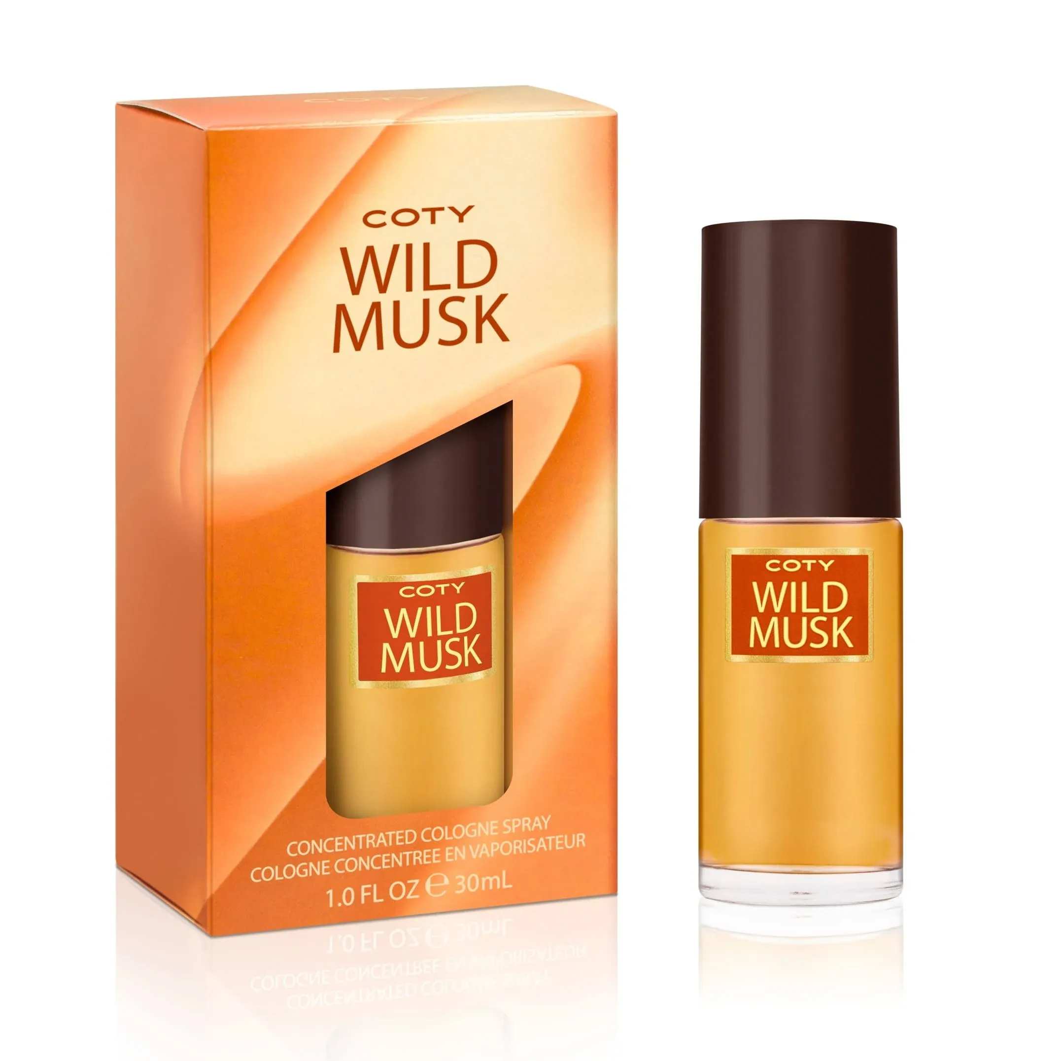 Wild Musk Eau De Cologne Spray, Vegan Formula, Perfume, Warm Spicy Scent, 1.0Oz