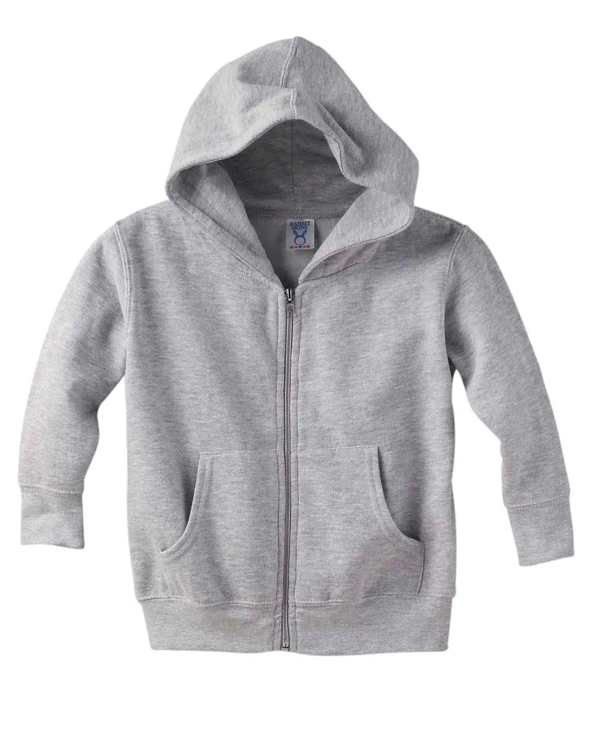 Rabbit Skins 3346 Toddler Zip Fleece Hoodie - Heather - 4T