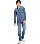 Tommy Hilfiger Boys' Long Sleeve Woven Button-Down Shirt