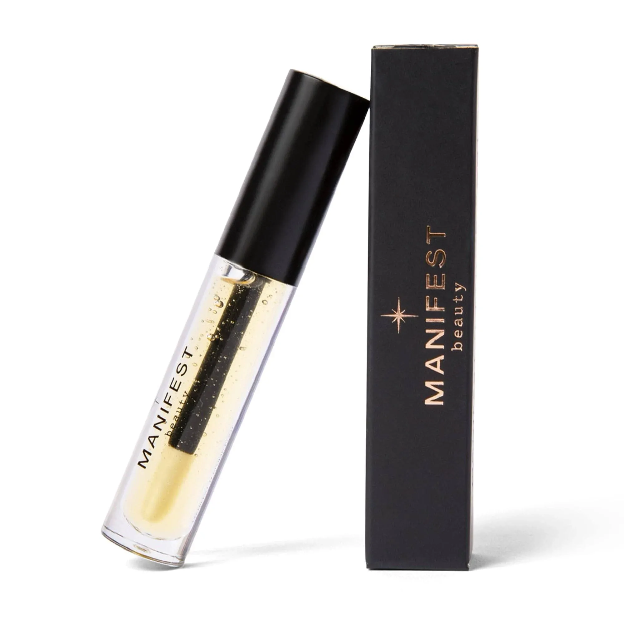 Manifest Beauty Plump Pout Lip Plumper, Chili-Infused Lip Plumping Oil for Full and Smooth Lips, Lip Gloss Finish, with Easy Swipe XL Wand