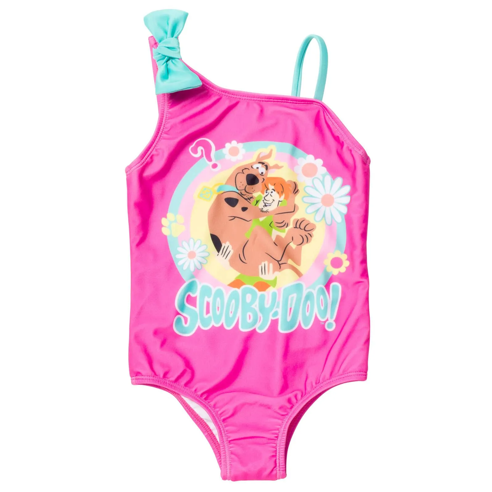 Scooby-Doo Shaggy Toddler Girls One Piece Bathing Suit Pink 2T