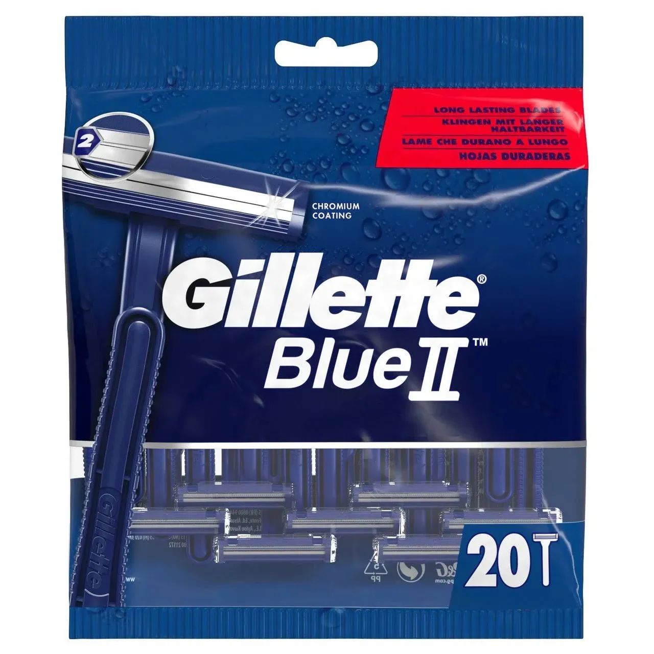 Blue Ii Disposable Razors X20