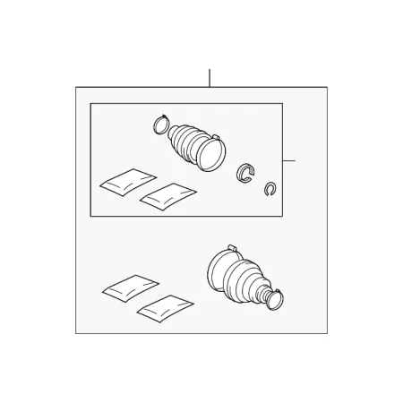 Toyota Cv Joint Boot Kit - 04428-04010