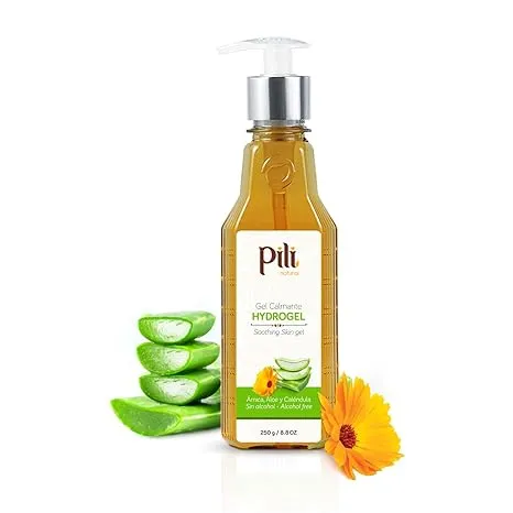 Pili Natural Hydrogel | Face and body Skin Soothing Gel with Arnica, Calendula,