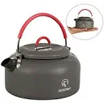 REDCAMP 0.8L Mini Outdoor Camping Kettle, Aluminum Water Pot with Carrying Bag, Compact Lightweight Tea Kettle