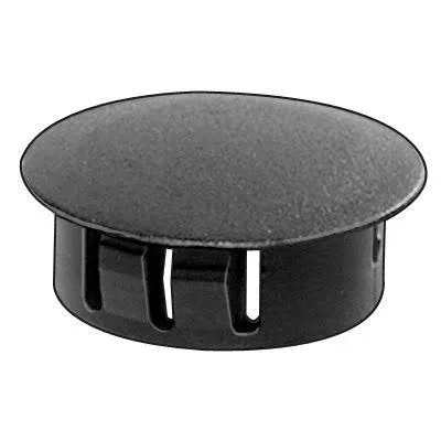 50 Black Nylon Locking Hole Plugs 5/8"