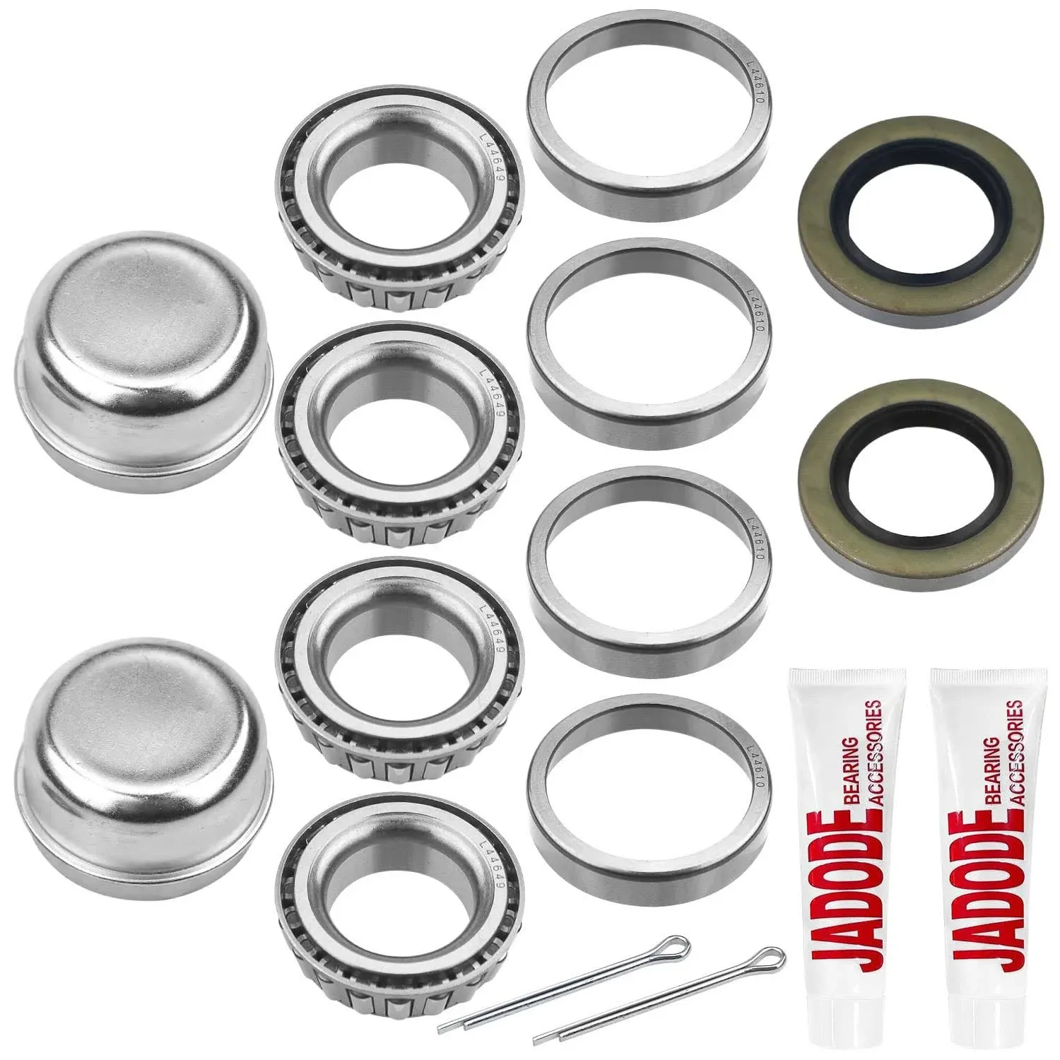 Trailer Axle Hub Bearings Kits L44649 L44610 With 12192tb Grease Seals Dust Cove