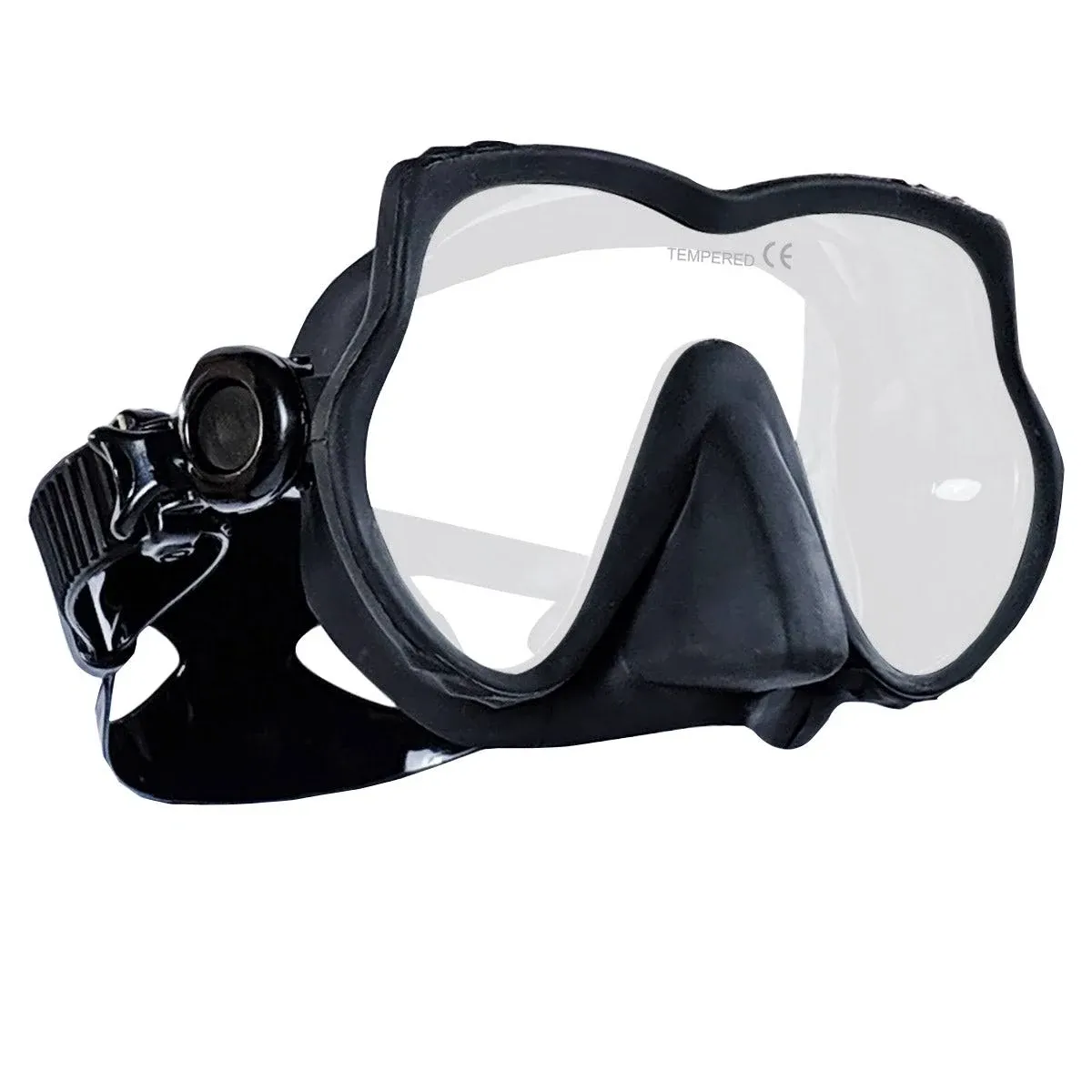 Tilos Excel Frameless Mask (Black Silicone)