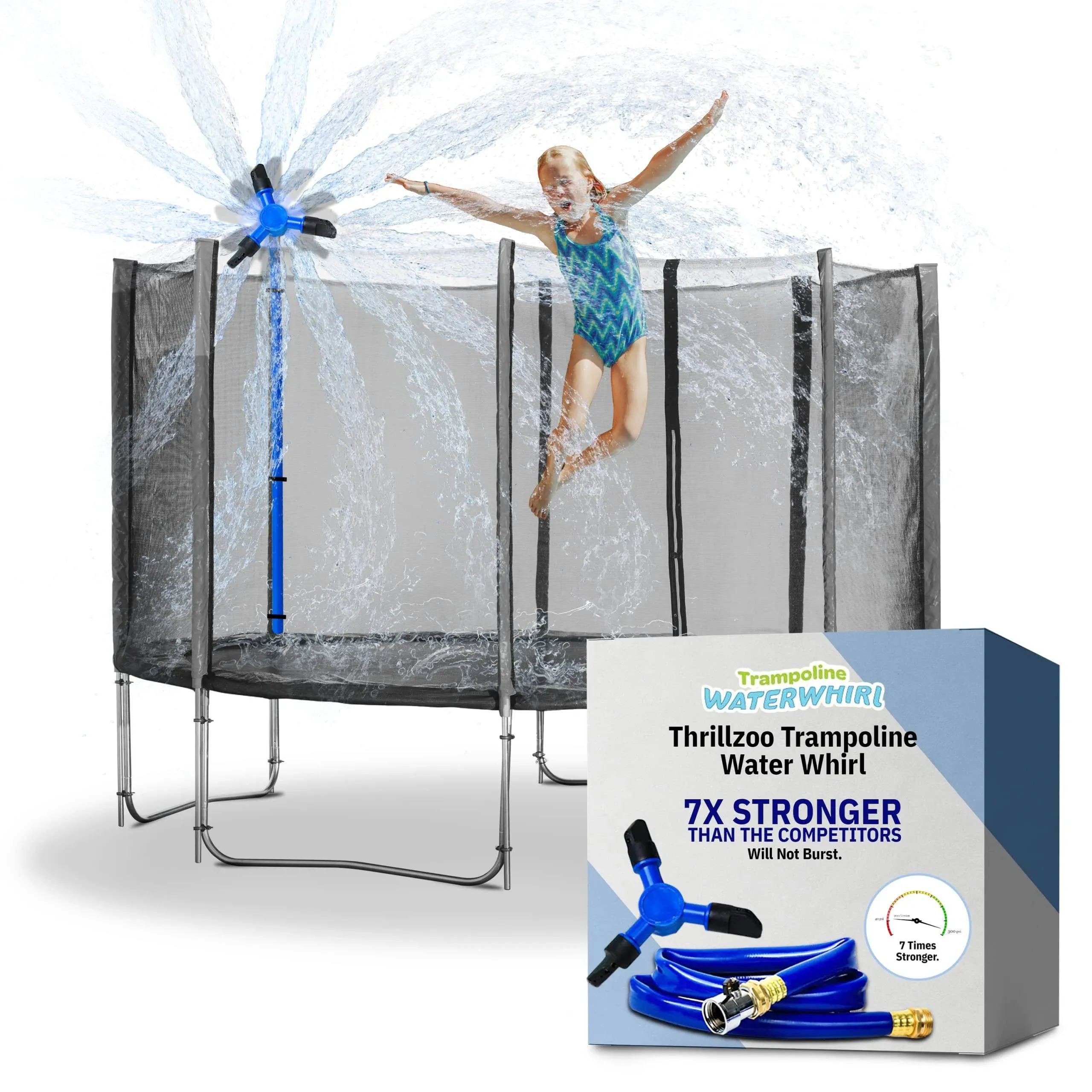 Thrillzoo Trampoline Waterwhirl - Kids Fun Summer Outdoor Water Park Game ...