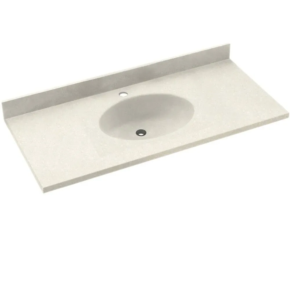 Swan CH02237.018 Chesapeake Solid Surface Single-Bowl Vanity Top, 37" L x 22" H x 6.125" H