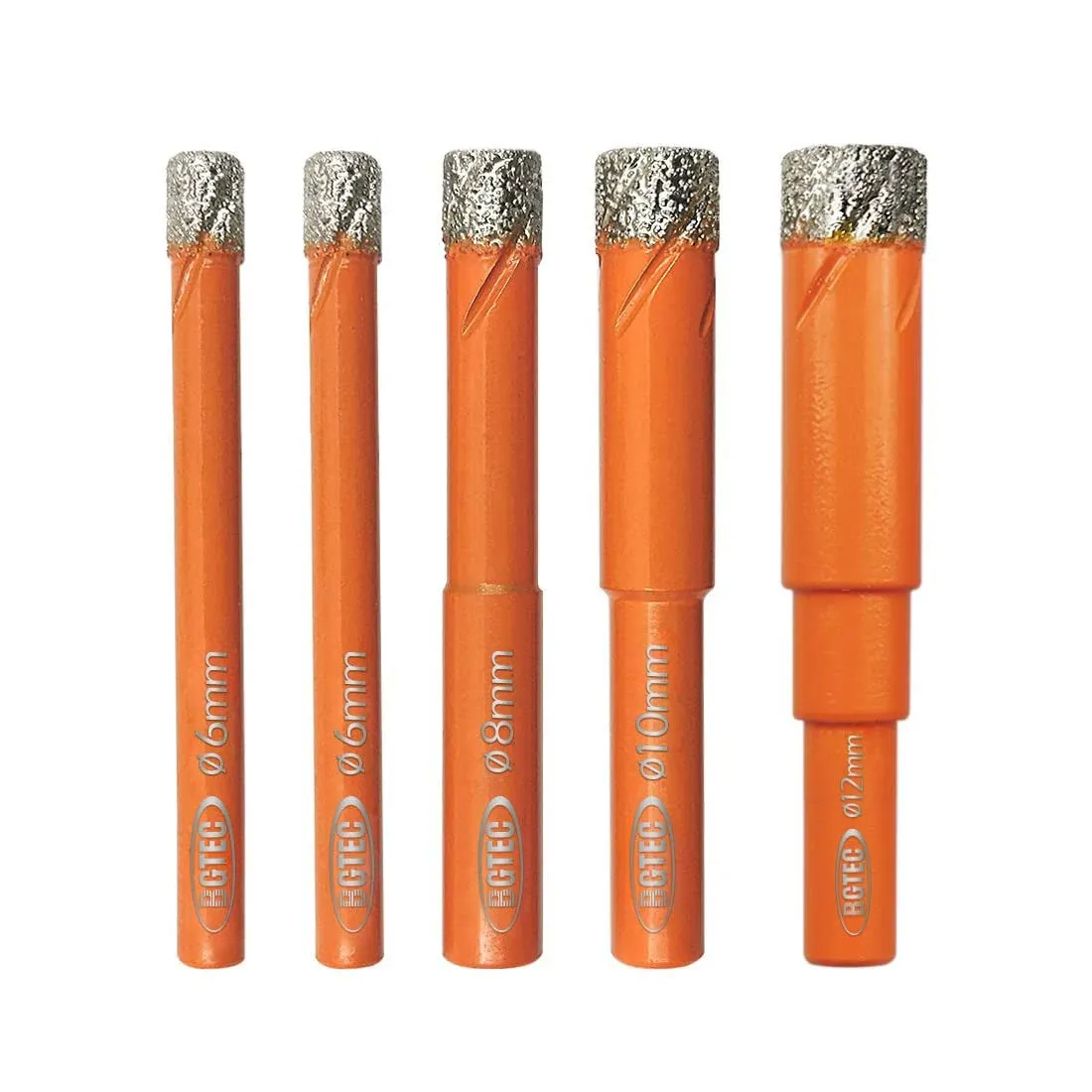 5pcs/set Diamond Dry Drilling Bits Cut Stone Granite Marble Hole Saw Cut Tool  | eBay