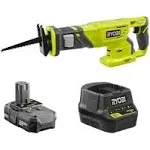 RYOBI 18-Volt Cordless Reciprocating Saw Kit with Battery and Charger 