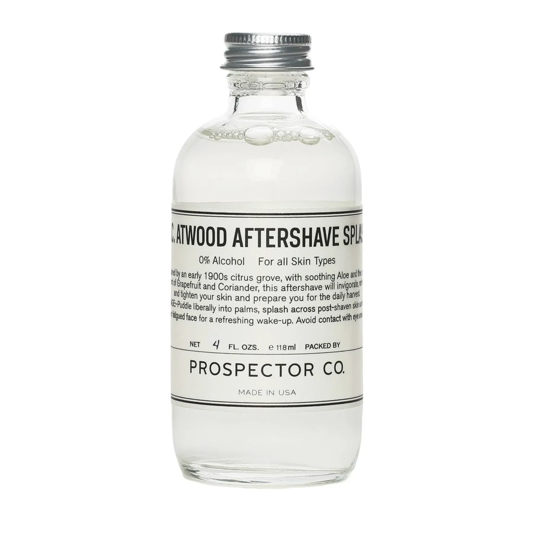 Prospector Co. Aftershave Splash KC Atwood