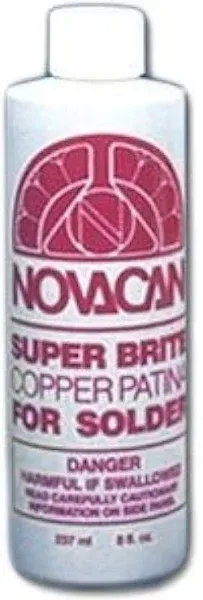 Novacan Super Brite Copper Patina - (8 Oz) stained glass supplies