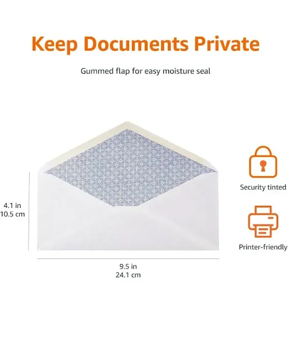 AmazonBasics Security Tinted Business Envelopes