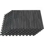 FOREST FLOOR 3/8 Inch Thick Printed Foam Tiles, Premium Wood Grain Interlocking