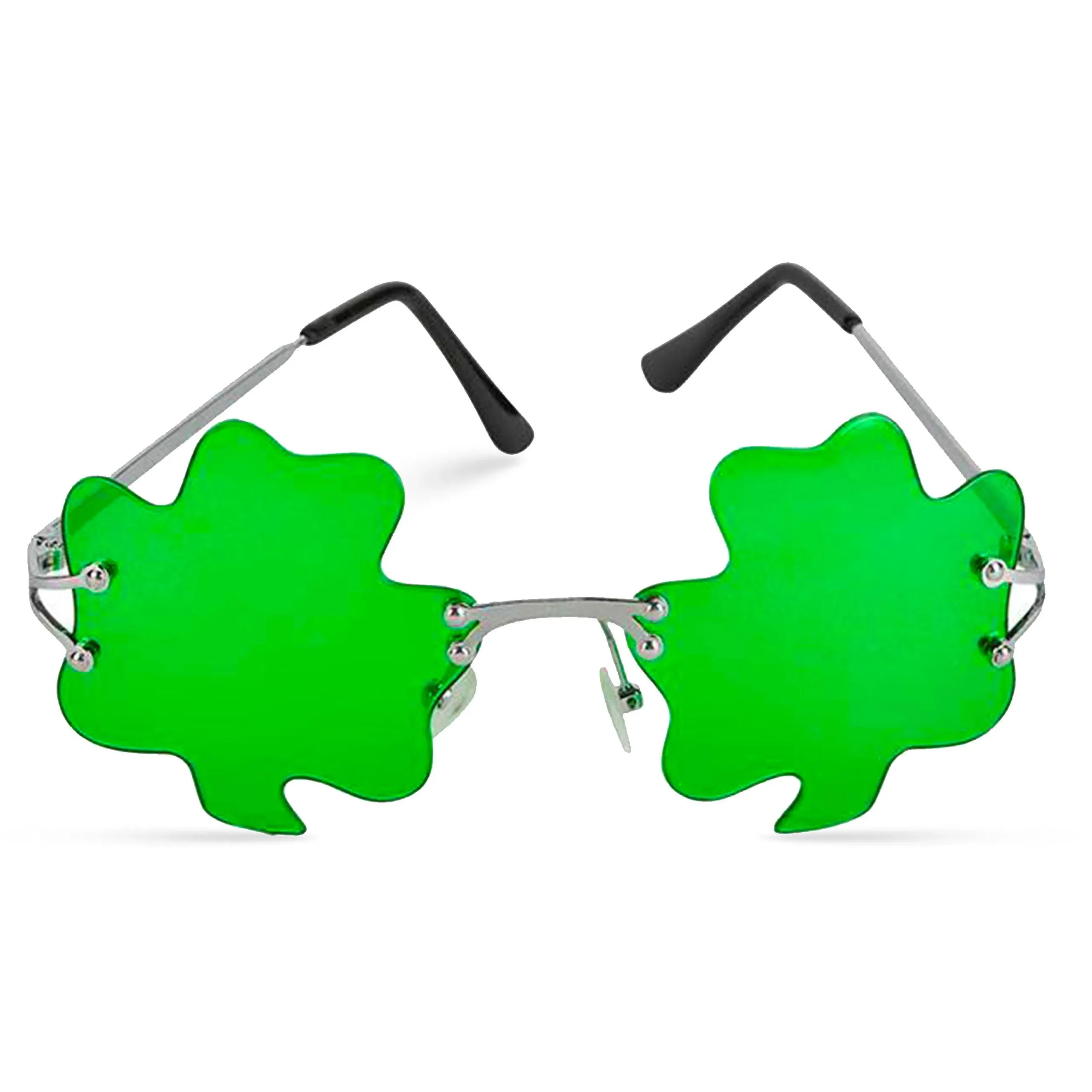  St. Patrick’s Day Irish Shamrock Leaves Green Leprechaun Costume Glasses, 1 