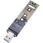 Kbr M.2 Nvme Usb 3.1 Adapter, M-key M.2 Ngff Nvme To Usb Card Reader Usb 3.1 Gen 2 Bridge Chip With 10 Gbps High Performance