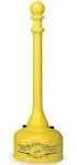 EAGLE 1202 Cigarette Receptacle,2 gal.,Yellow