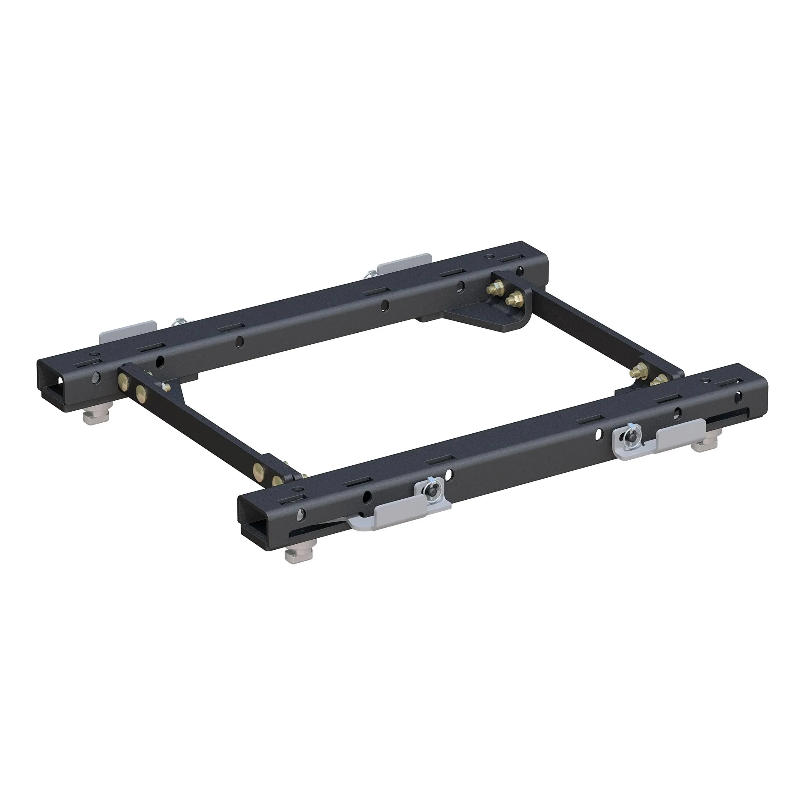 CURT 16050 Puck System 5th Wheel Rails, 30,000 lbs, Fits Select Chevrolet Silverado, GMC Sierra 2500, 3500 HD, Black