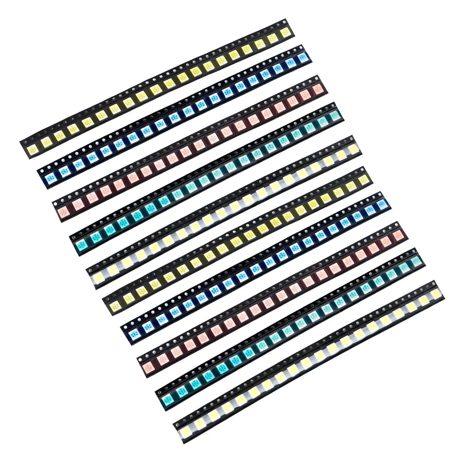 (5 Colors X 40 Pcs = 200 Pcs) 5050 SMD LED Diode Lights Assorted Kit (Mini Chip 