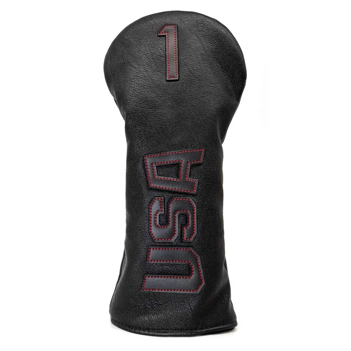 Golf Club Head Covers,USA Golf Driver Headcover Fariway Wood Covers Hybrid Head Covers 3 Wood Headcover Leather Golf Headcover with Number Tag for All Brand