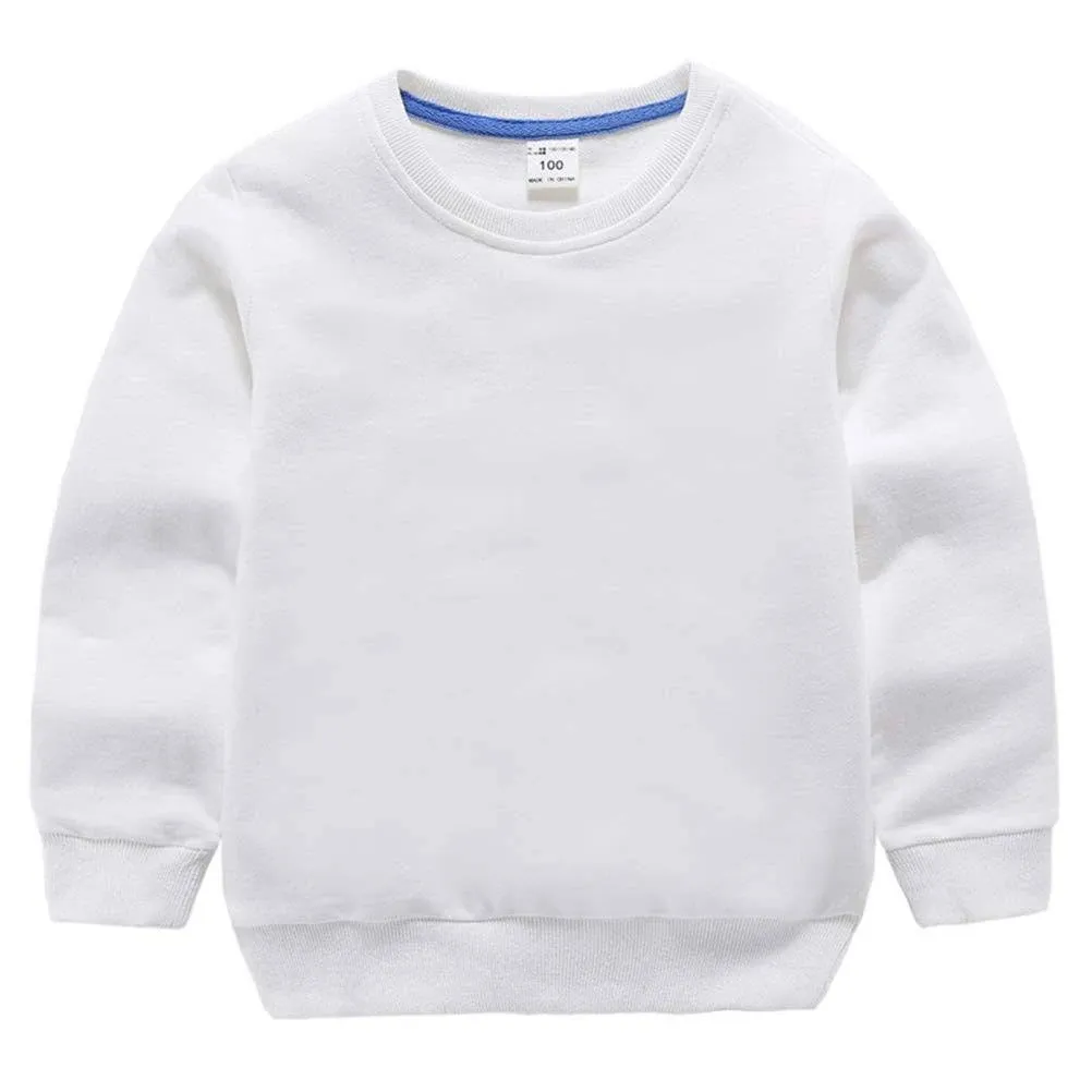 DCUTERQ Boys' Crewneck Thin Sweatshirt Girls Sport Long Sleeve Cotton Pullover ...