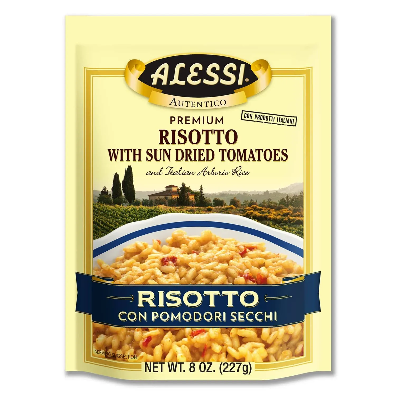 Alessi Sun Dried Tomato Risotto, 8 Ounce (Pack of 6)